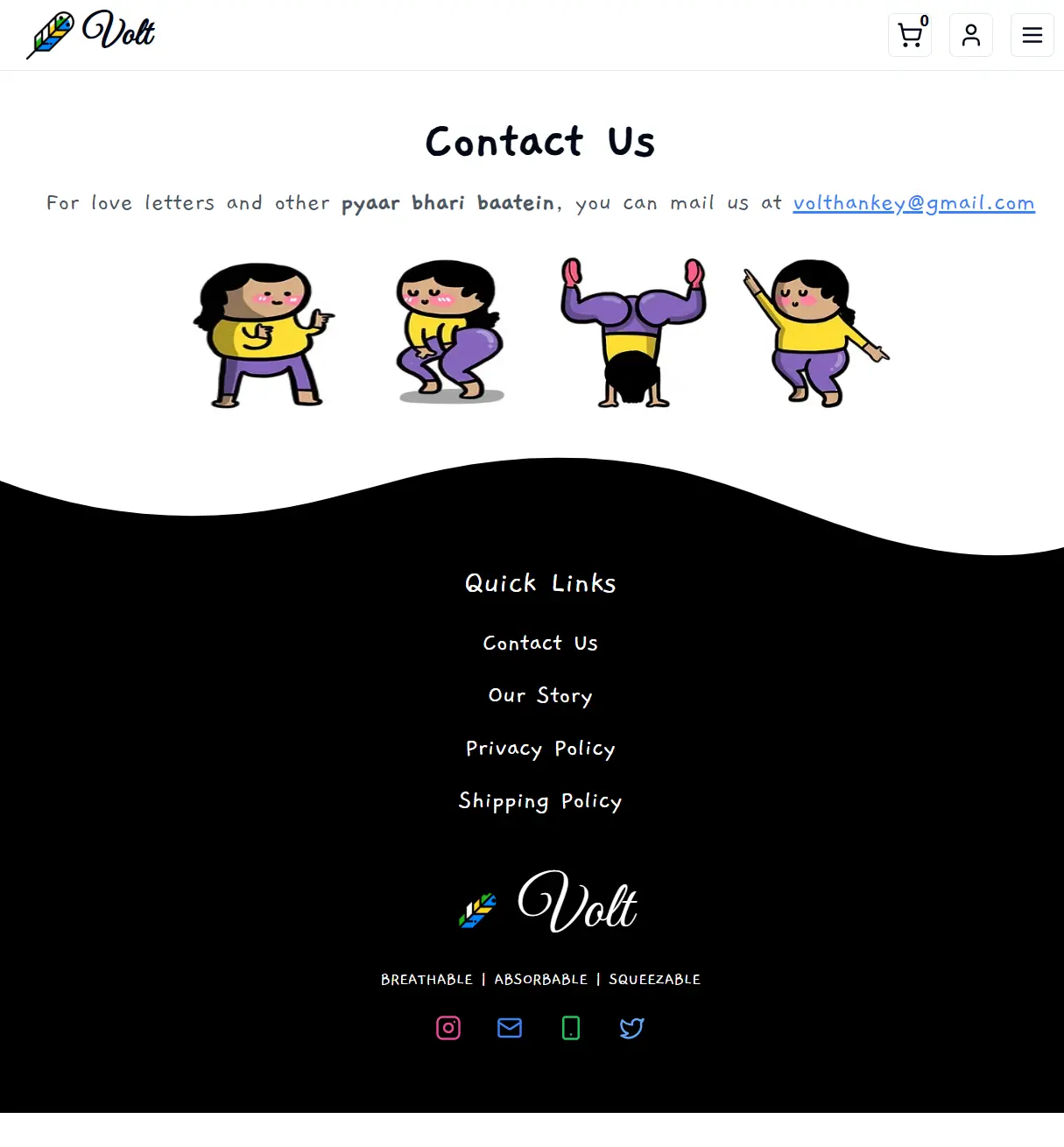 Screenshot of VoltCart — E-commerce Platform